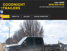 Tablet Screenshot of goodnighttrailers.com